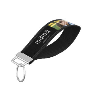 Mama Established Modern 3 Photo Wrist Keychain