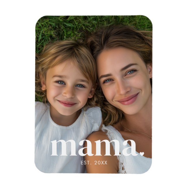 Mama Established Photo Magnet (Vertical)