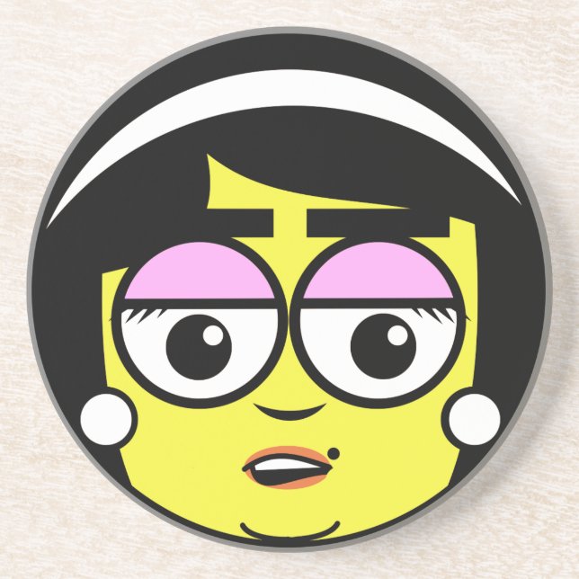 Mama Face Drink Coaster (Front)