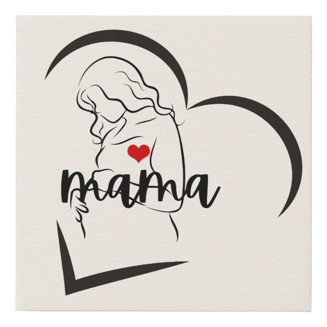 MAMA FAUX CANVAS PRINT (Front)