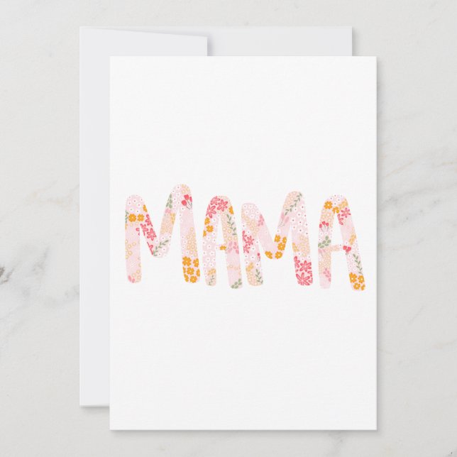 Mama Floral Card (Front)