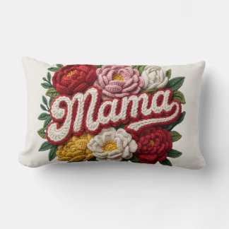 "Mama" Floral Crochet Cushion – Mother's Day – Gif