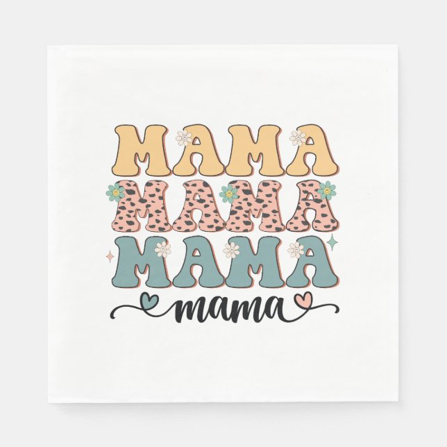 Mama Flower Napkins (Front)