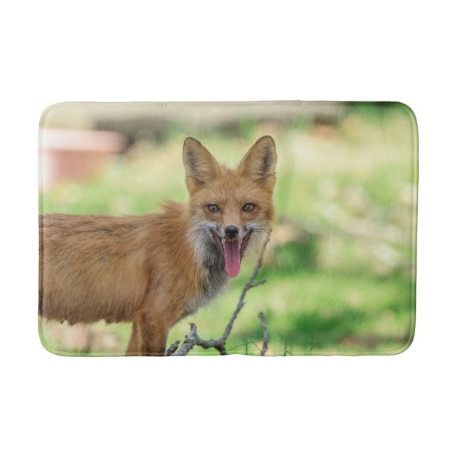 Mama Fox in the Hudson Valley Bath Mat (Front)