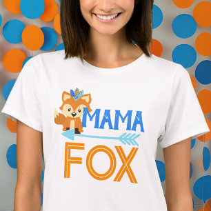 Mama Fox Wild One Woodland Birthday Party T-Shirt