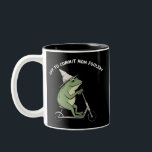 Mama Frog Off to Commit Mom Foolery Scooter Gift  Two-Tone Coffee Mug<br><div class="desc">Mama Frog Off to Commit Mom Foolery Scooter Gift For Mom Funny Mama Pregnancy Announcement</div>