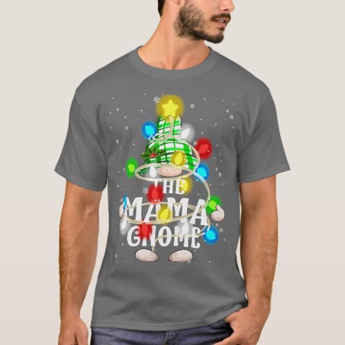 Mama Gnome Christmas Matching Family Group Gift T_Shirt