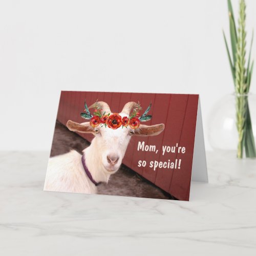 Mama Goat Mothers Day Card