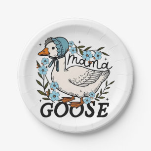 Mama Goose Silly Goose Mothers Day Paper Plates