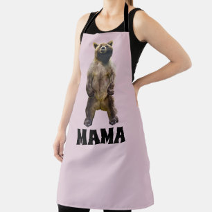 MAMA GRIZZLY BEAR MOM FUNNY GRILLOUT APRON