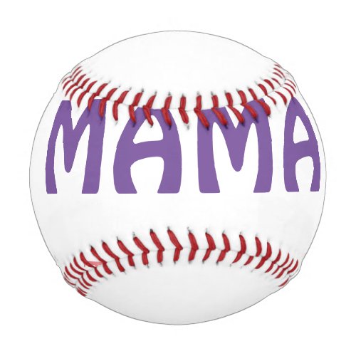 Mama happy mothers retro purple add name text vint baseball