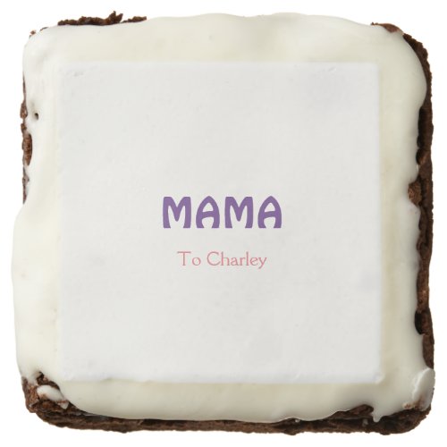 Mama happy mothers retro purple add name text vint brownie