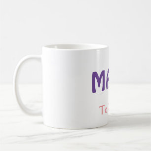 Mama happy mothers retro purple add name text vint coffee mug