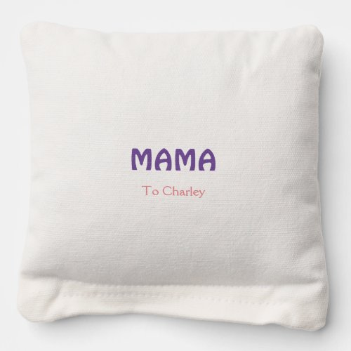 Mama happy mothers retro purple add name text vint cornhole bags