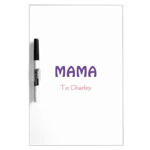 Mama happy mothers retro purple add name text vint dry erase board