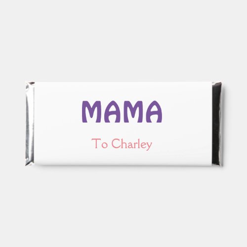 Mama happy mothers retro purple add name text vint hershey bar favors