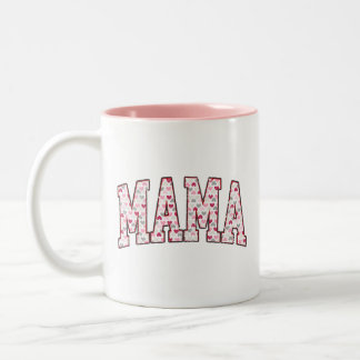 Mama Heart Two-Tone Coffee Mug