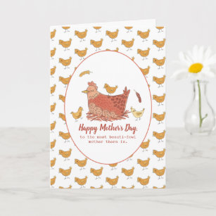 Hen & Chick Mother's Day Card by Lucy Maggie Designs