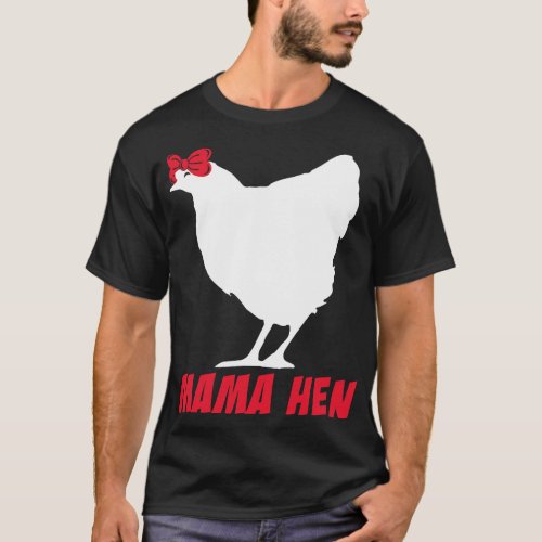 Mama Hen Chicken with Mesh Lover Mothers Day Women T_Shirt