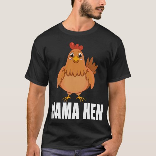 Mama Hen Chicken with Mesh Lover Mothers Day Women T_Shirt
