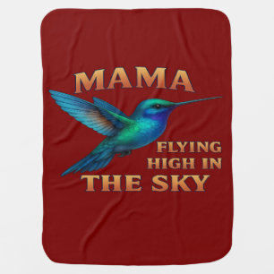 Mama Hummingbird – Flying High in the Sky Edition Baby Blanket