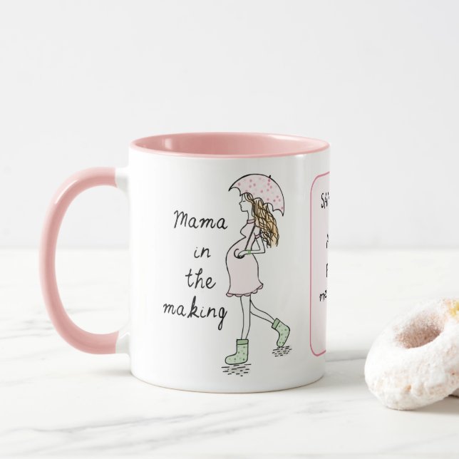 Mama in the making custom mug (With Donut)
