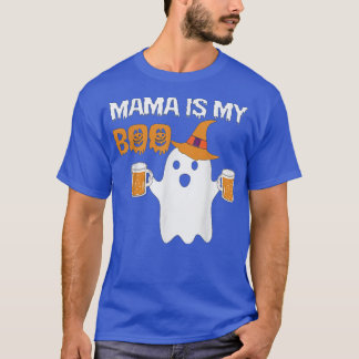 Mama is my boo Kids spooky season Pumpkin funny ha T-Shirt