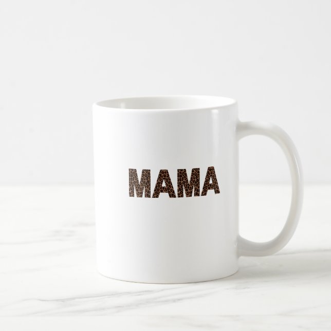 Mama Leopard Print Coffee Mug (Right)