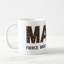 MAMA Leopard Print Personalized Text Mug