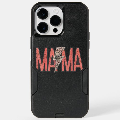 MAMA Leopard Skull Rocker Mom Lightning For Mom Mo OtterBox iPhone 14 Pro Max Case