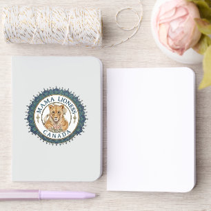 Mama Lioness Canada Foliated Notebook