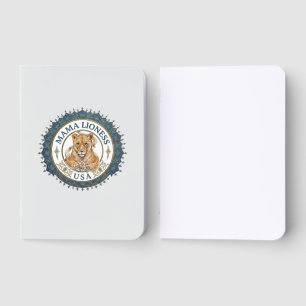 Mama Lioness USA/ Foil Pocket Notebook