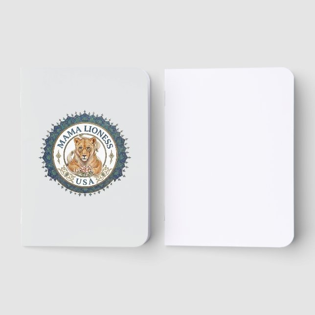 Mama Lioness USA/ Foil Pocket Notebook (Front)