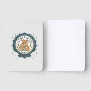 Mama Lioness USA/ Foil Pocket Notebook