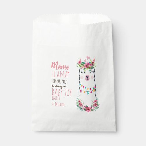 Mama Llama Fiesta Baby Girl Shower Partyware Favor Bag