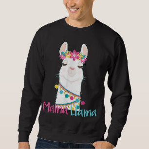 Mama Llama Funny Mother's Day for Women Mom love l Sweatshirt