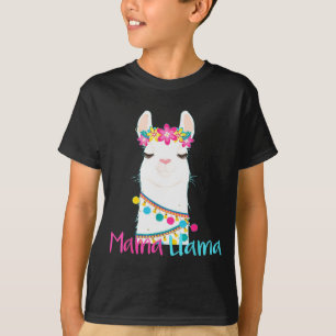Mama Llama Funny Mother's Day Shirt For Women Mom