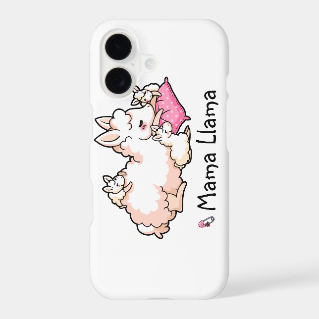 Mama Llama Iphone Case (Back)
