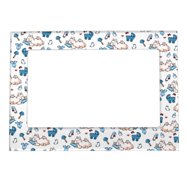 Mama Llama Madness Magnetic Picture Frame (Front)