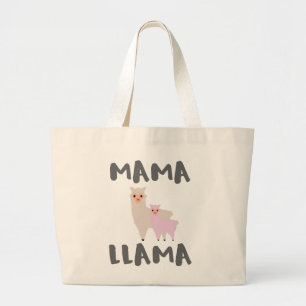Mama Llama Mom Large Tote Bag