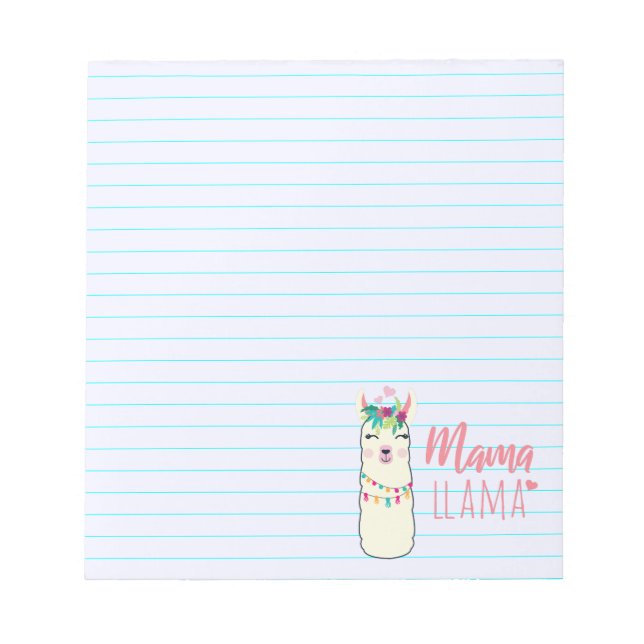 Mama Llama Notepad (Front)