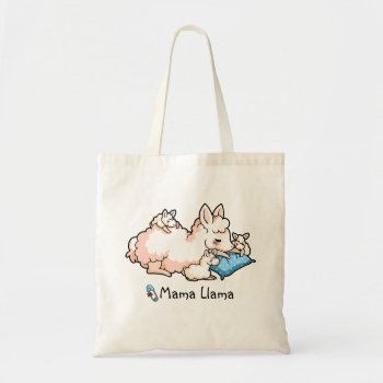 Mama Llama Tote Bag by YamPuff at Zazzle