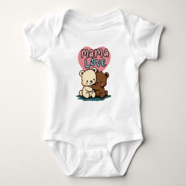 Mama love baby bodysuit (Front)