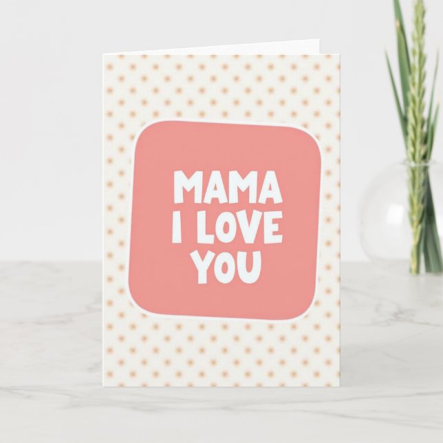 Mama Love Illustration Card (Front)