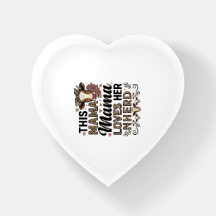 Mama Loves Her Herd Vintage Cow Mom Shirt Design_1 Paperweight