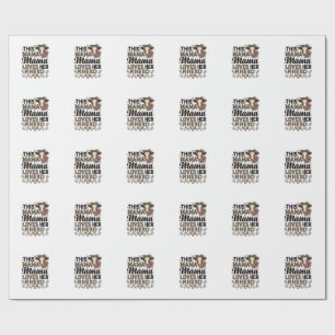 Mama Loves Her Herd Vintage Cow Mom Shirt Design_1 Wrapping Paper