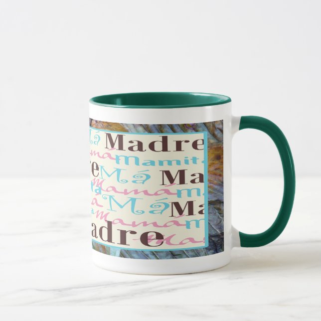 Mama/Mamacita Turquoise Ceramic Mug (Right)