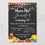 Mama Mia Italian Dinner Party Invitation<br><div class="desc">Mama Mia! Set the tone for your Italian Dinner themed party with this fun invitation featuring classic Italian food and colors. Whether you are having a spaghetti dinner themed birthday party, engagement party, retirement party, or dinner party - this invite is a fun way to get your guests excited about...</div>