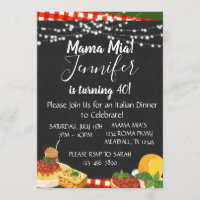 Mama Mia Italian Dinner Party Invitation