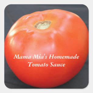 Mama Mia's Homemade Tomato Sauce Customizable Square Sticker